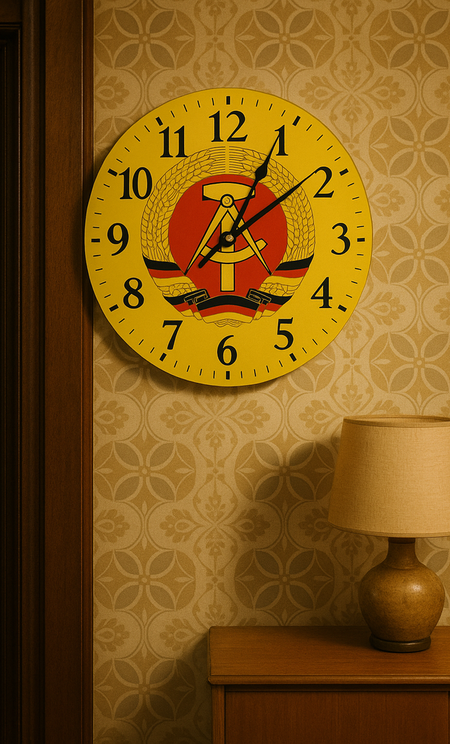 DDR Wanduhr mit Wappen in 3 Größen