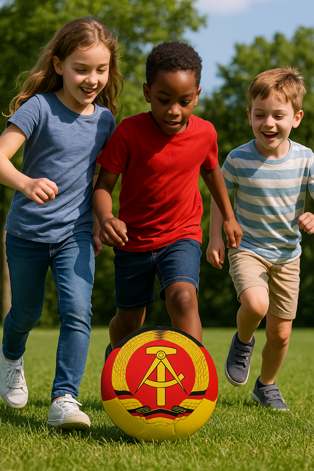 DDR Fußball mit Wappen Indoor & Outdoor
