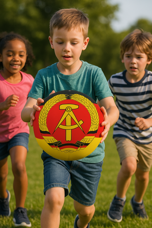 DDR Fußball mit Wappen Indoor & Outdoor