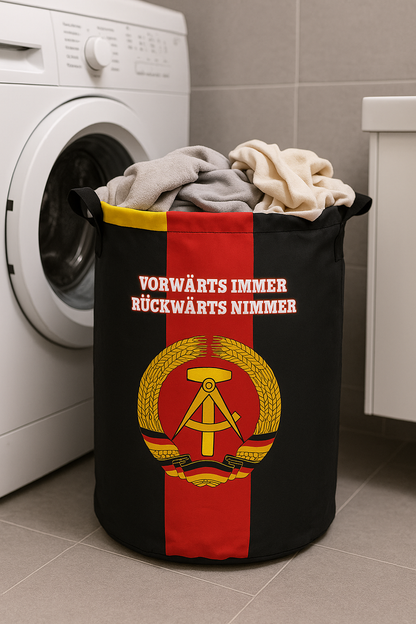 DDR Wäschekorb mit Wappen & KULT Schrift