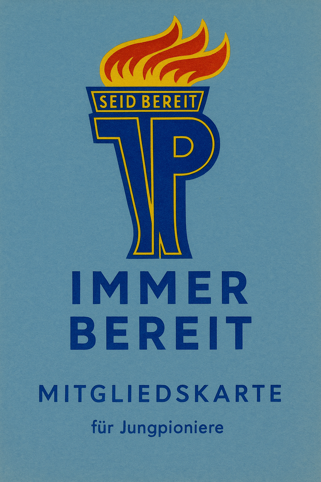 DDR Schlüsselanhänger – Jungpioniere & Flagge auf beiden Seiten