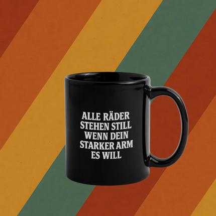 DDR Tasse Alle Räder stehen still Detailansicht