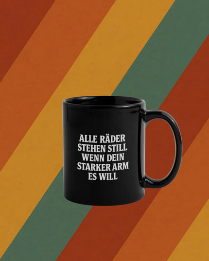 Alle Räder stehen still – DDR-Kult-Tasse mit Arbeiter-Spruch
