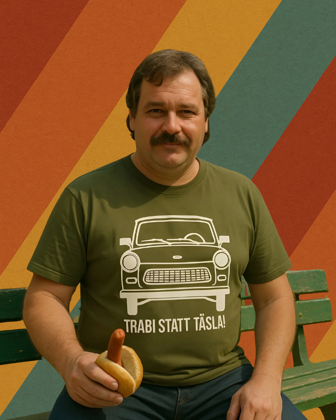 "Trabi statt Täsla!" BIO T-Shirt