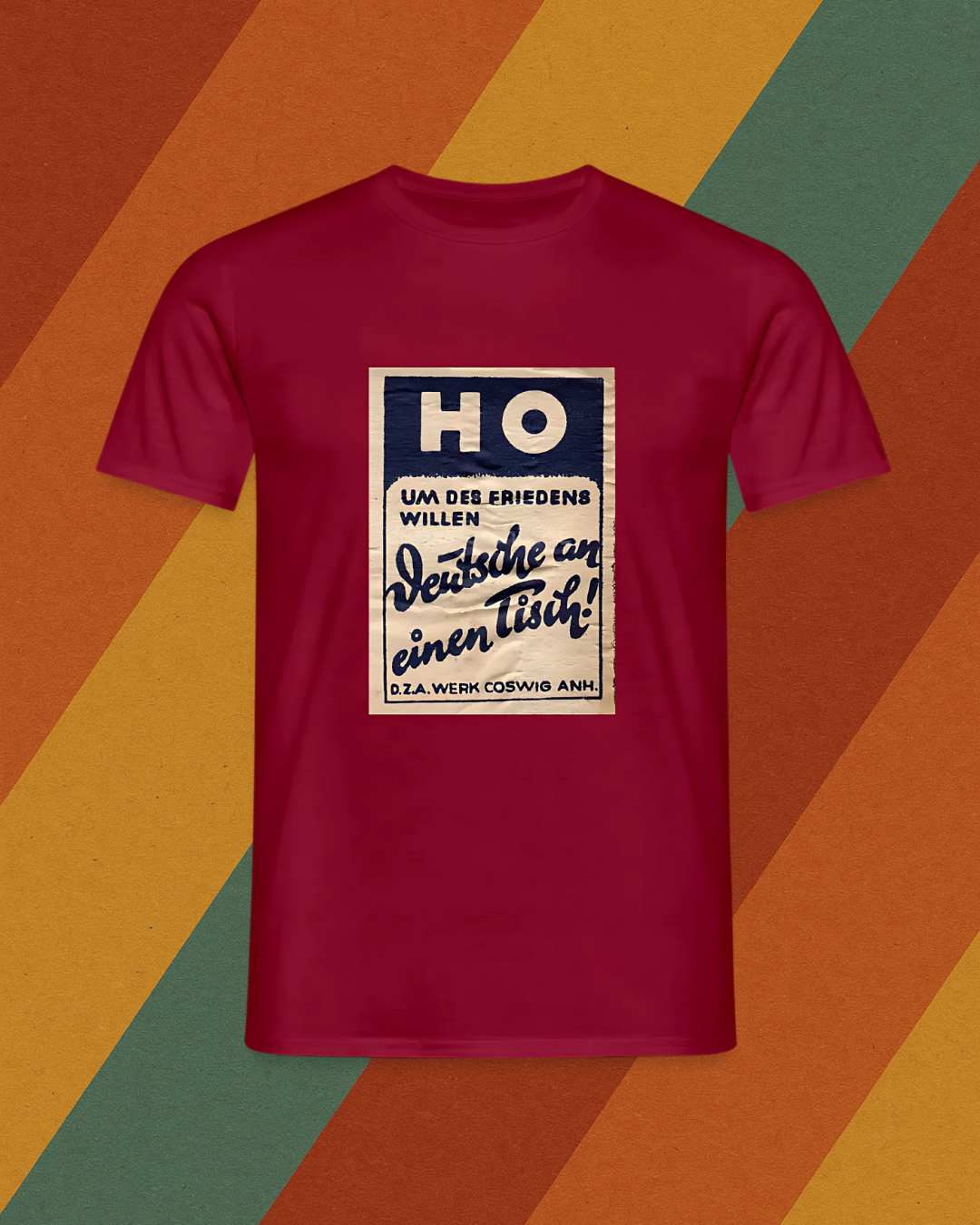 DDR T-Shirt – HO Plakat „Deutsche an einen Tisch“