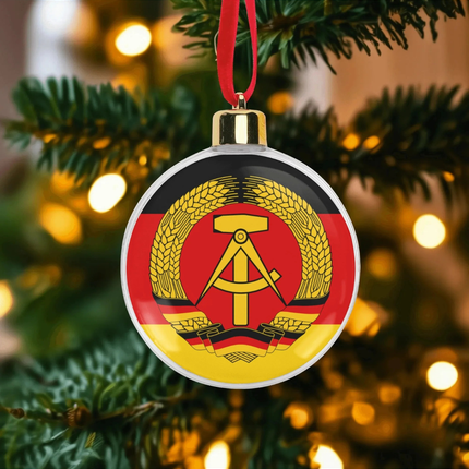 DDR Kult – DDR Weihnachtskugel Wappen 10er Pack kaufen – DDR KULT
