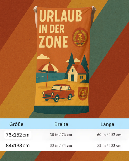 Urlaub in der Zone Handtuch