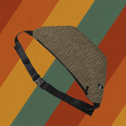 Bauchtasche Strichtarn Muster Detailansicht