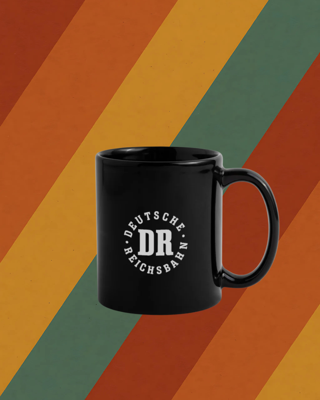 Kaffeetasse Deutsche Reichsbahn – Original DR Logo in Weiß