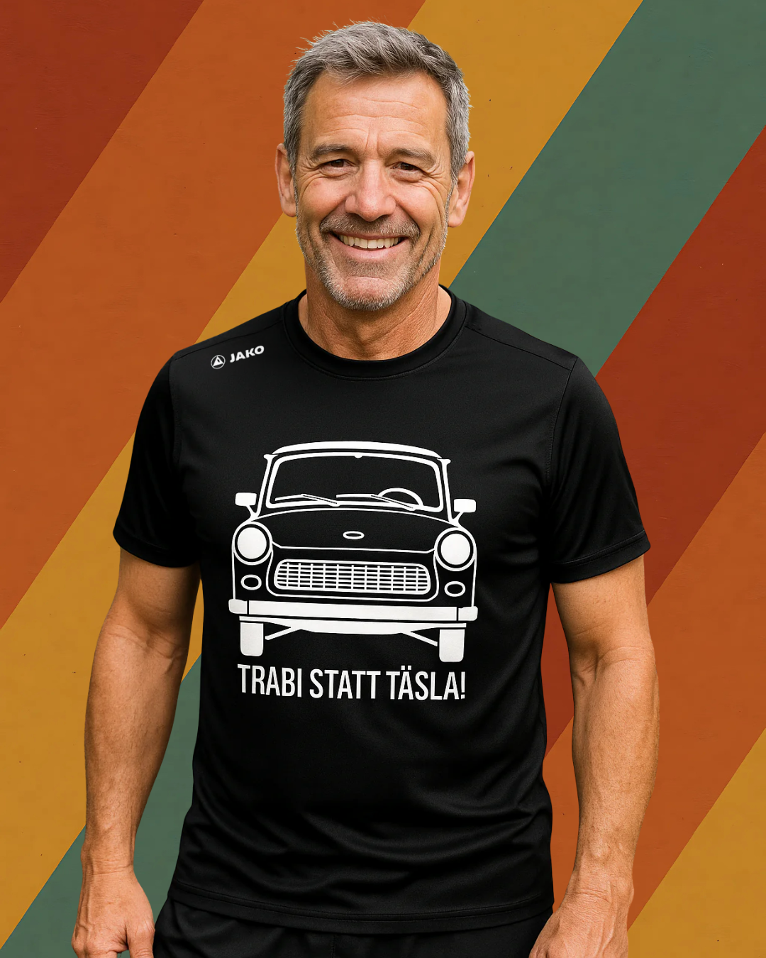 Trabi statt Tesla Laufshirt