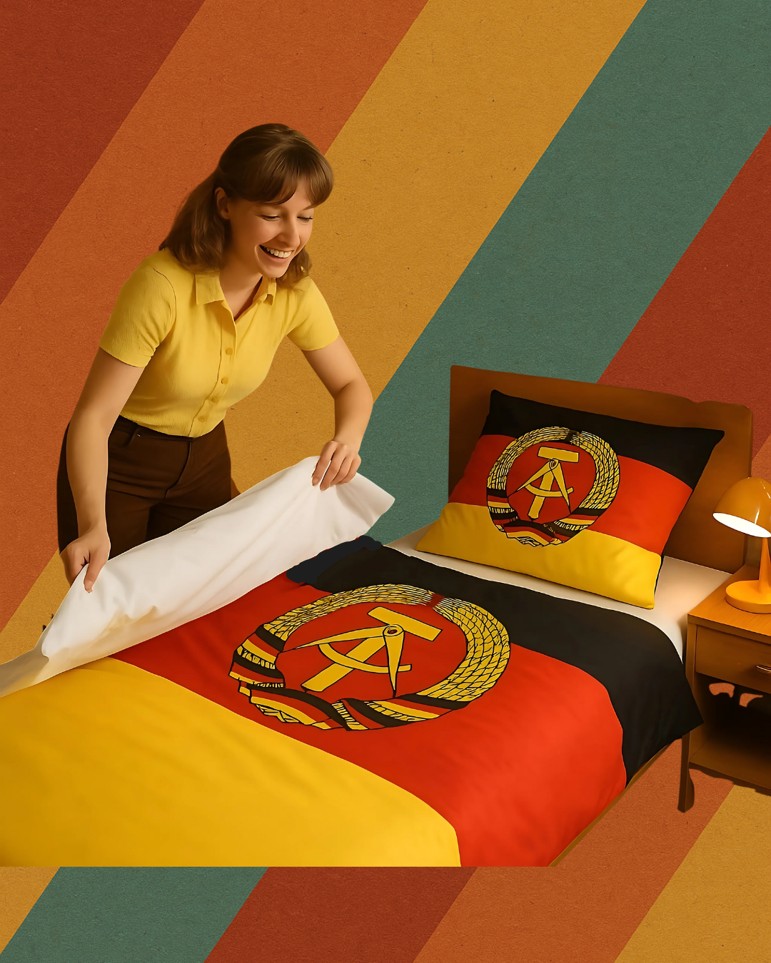 DDR Bettwäsche – Staatswappen-Design