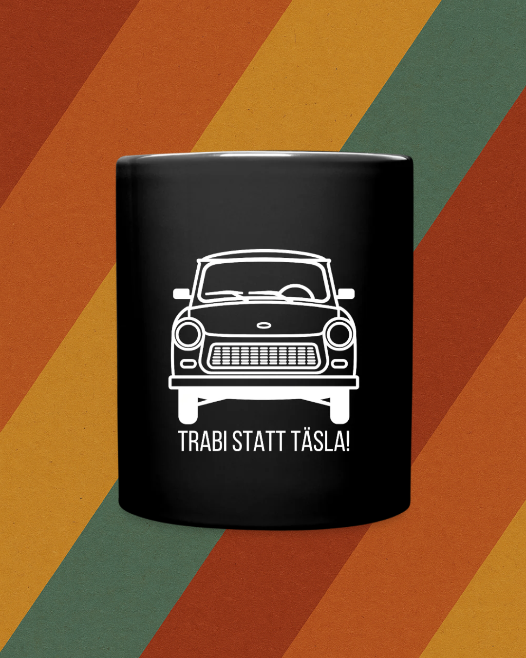 Trabi statt Tesla Tasse
