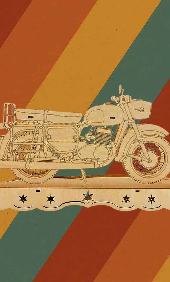 Ostalgie Schwibbogen MZ ES 250