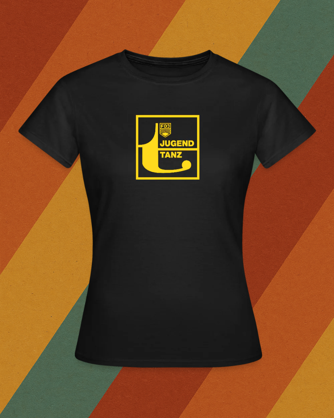 FDJ Jugendtanz Damen T-Shirt – Originaldesign aus der DDR-Tanzkultur