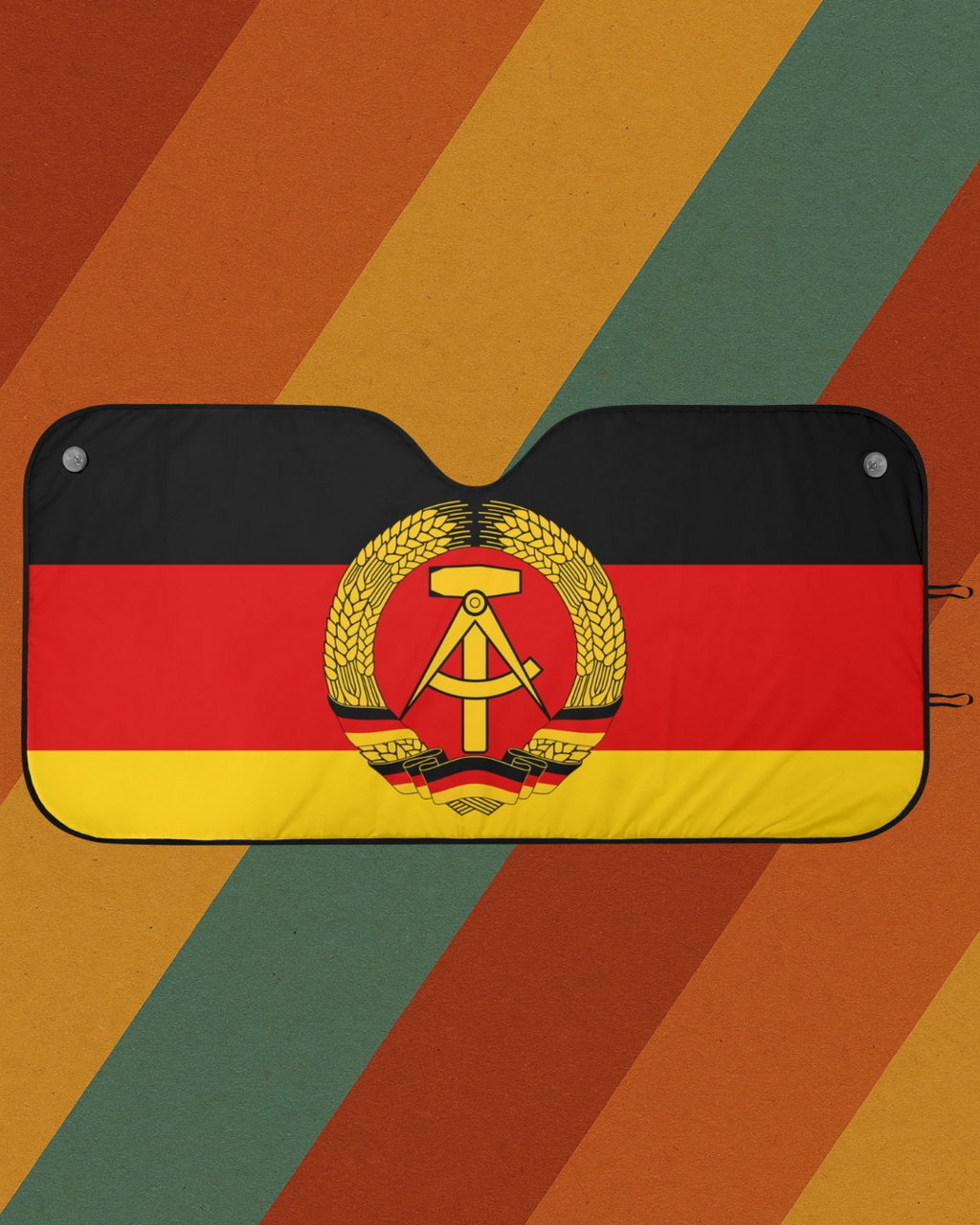 DDR Auto Schneeschutz mit Fahne