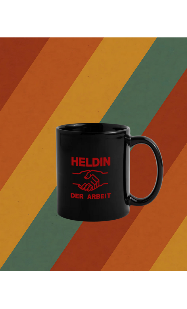 Kaffeebecher Heldin der Arbeit