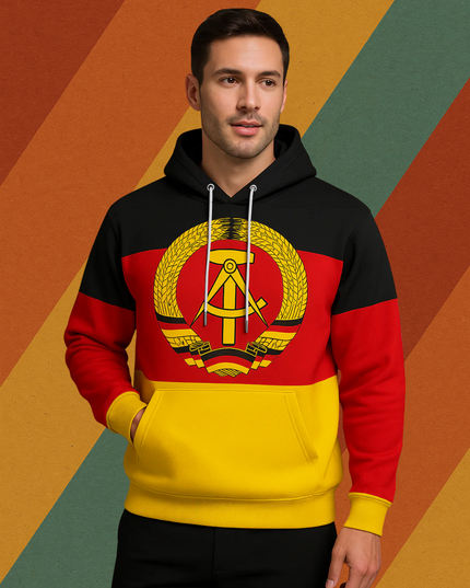 DDR Hoodie mit Flagge