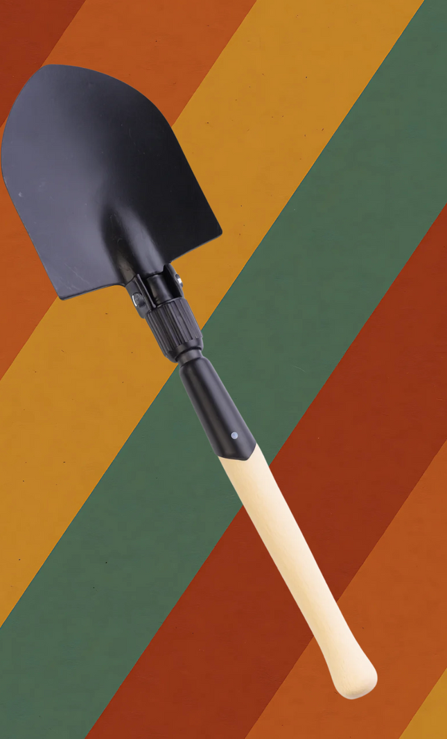 NVA Klappspaten mit Original Strichtarn Hülle