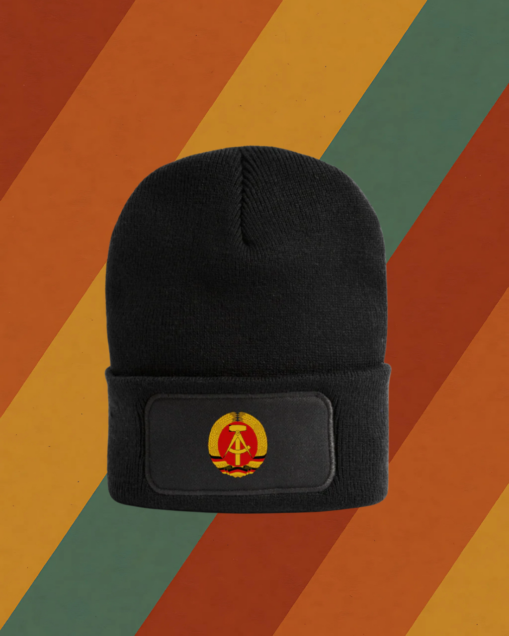 DDR 1 Recycelte Patch Beanie