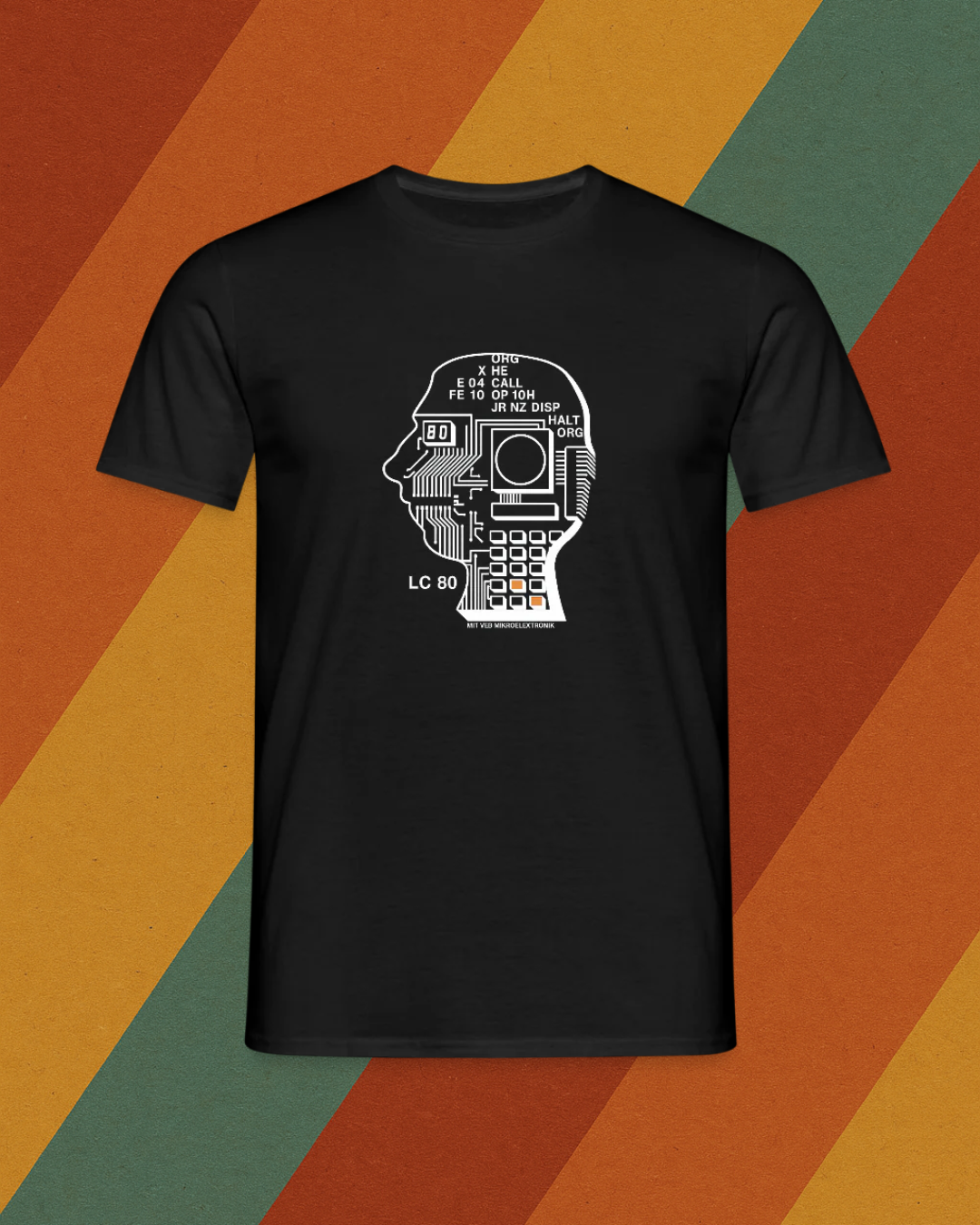 LC80 Herren T-Shirt – DDR Mikroelektronik trifft Retro Future Design