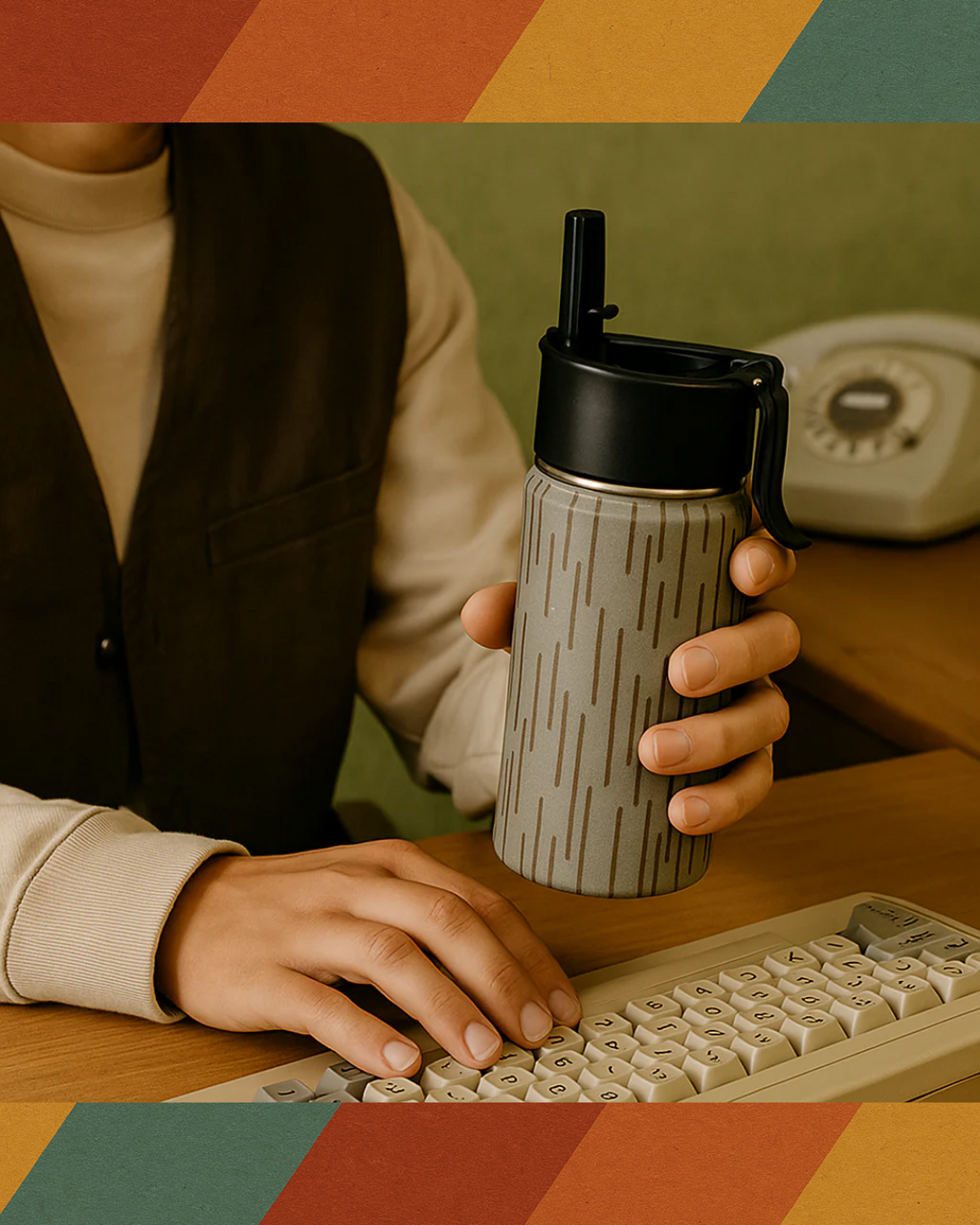 NVA Trinkflasche Strichtarn