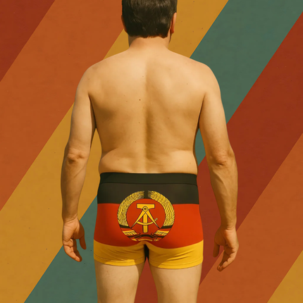 Bequeme DDR Flaggen Unterhose für Männer weicher Stoff