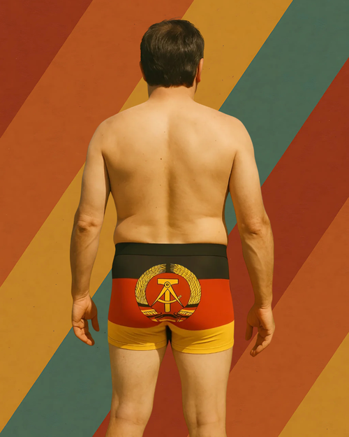 DDR Boxershorts – Mit nostalgischem Flaggen-Motiv