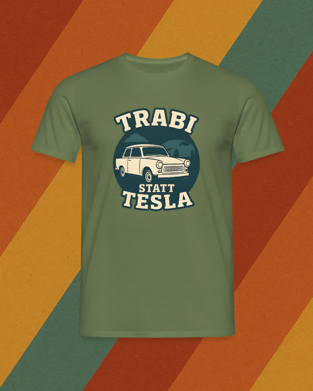 TRABI STATT TESLA T-Shirt DDR Kult