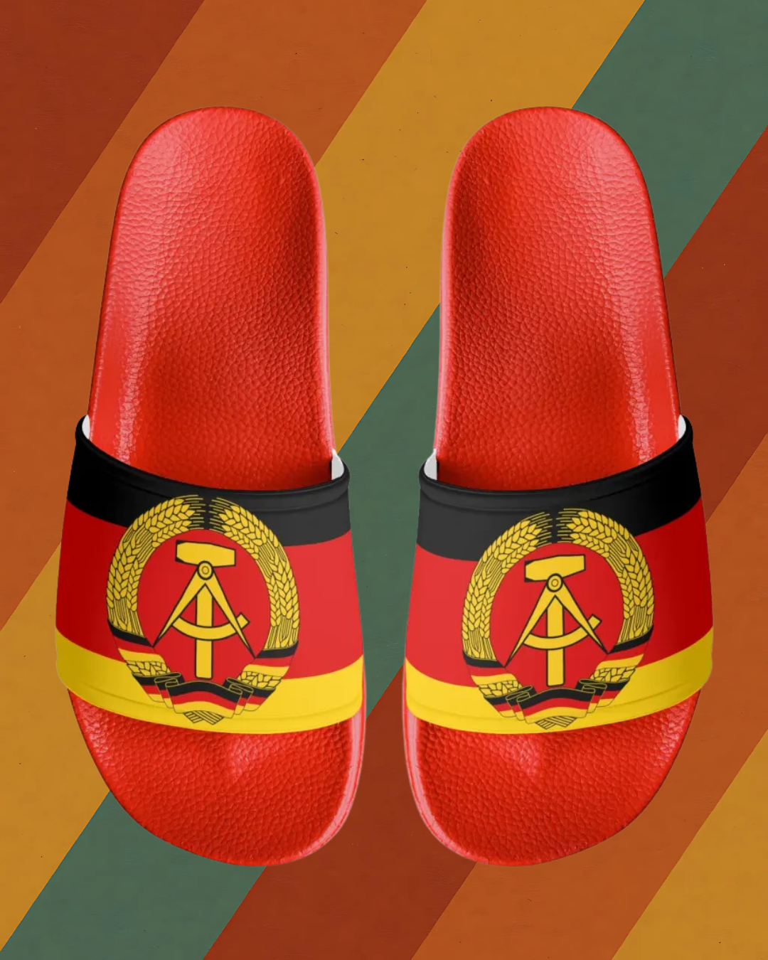 DDR Badeschlappen mit Wappen
