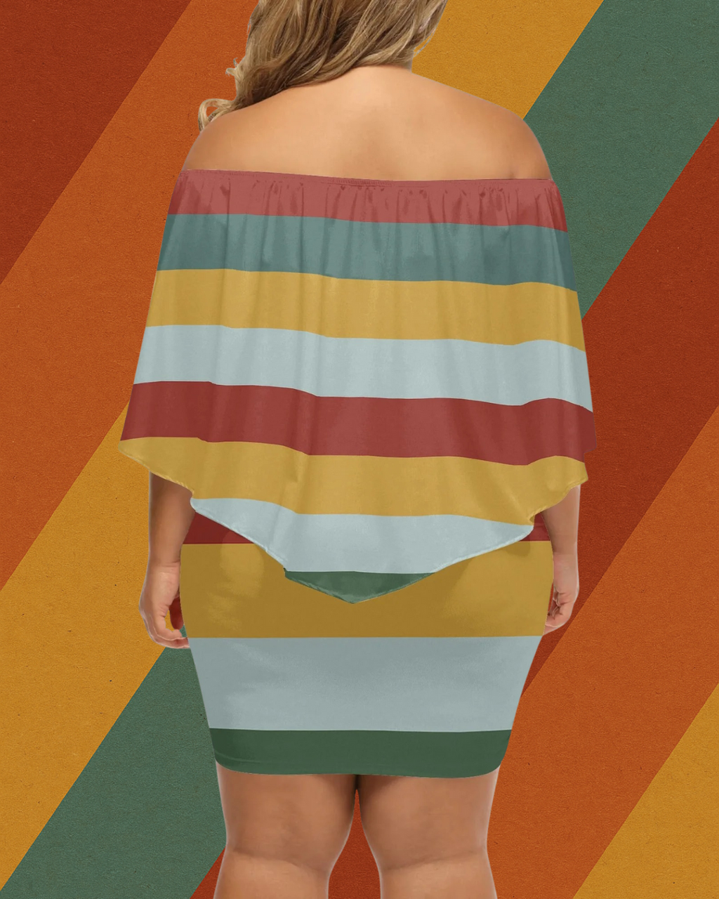 DDR-Retro-Streifen Kleid