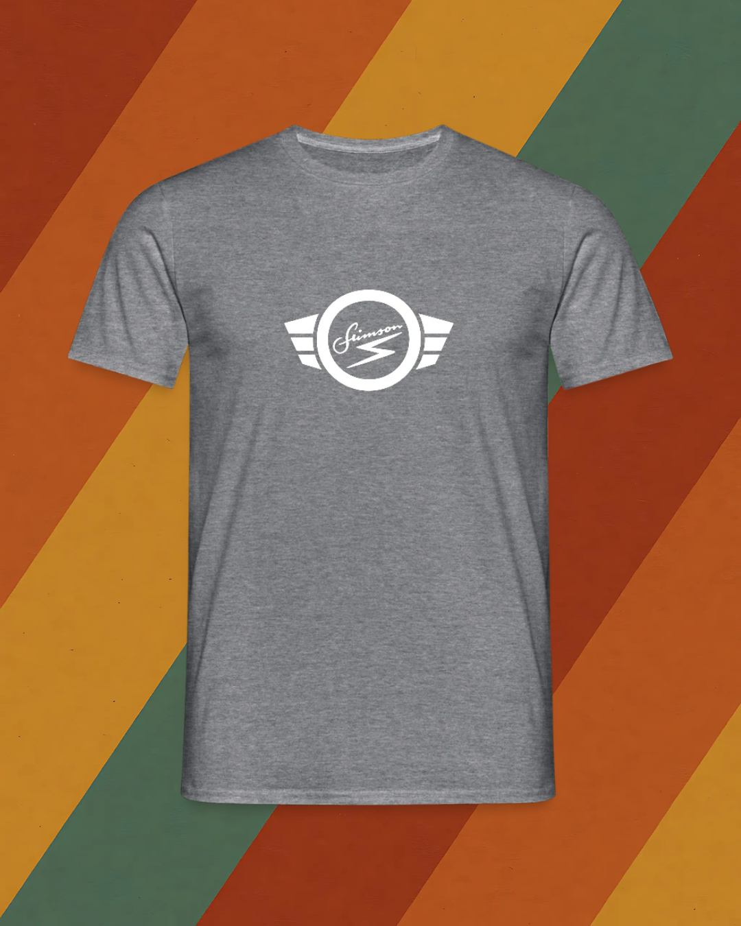 Simson Herren T-Shirt mit originalem DDR Flügellogo aus der Zweiradgeschichte