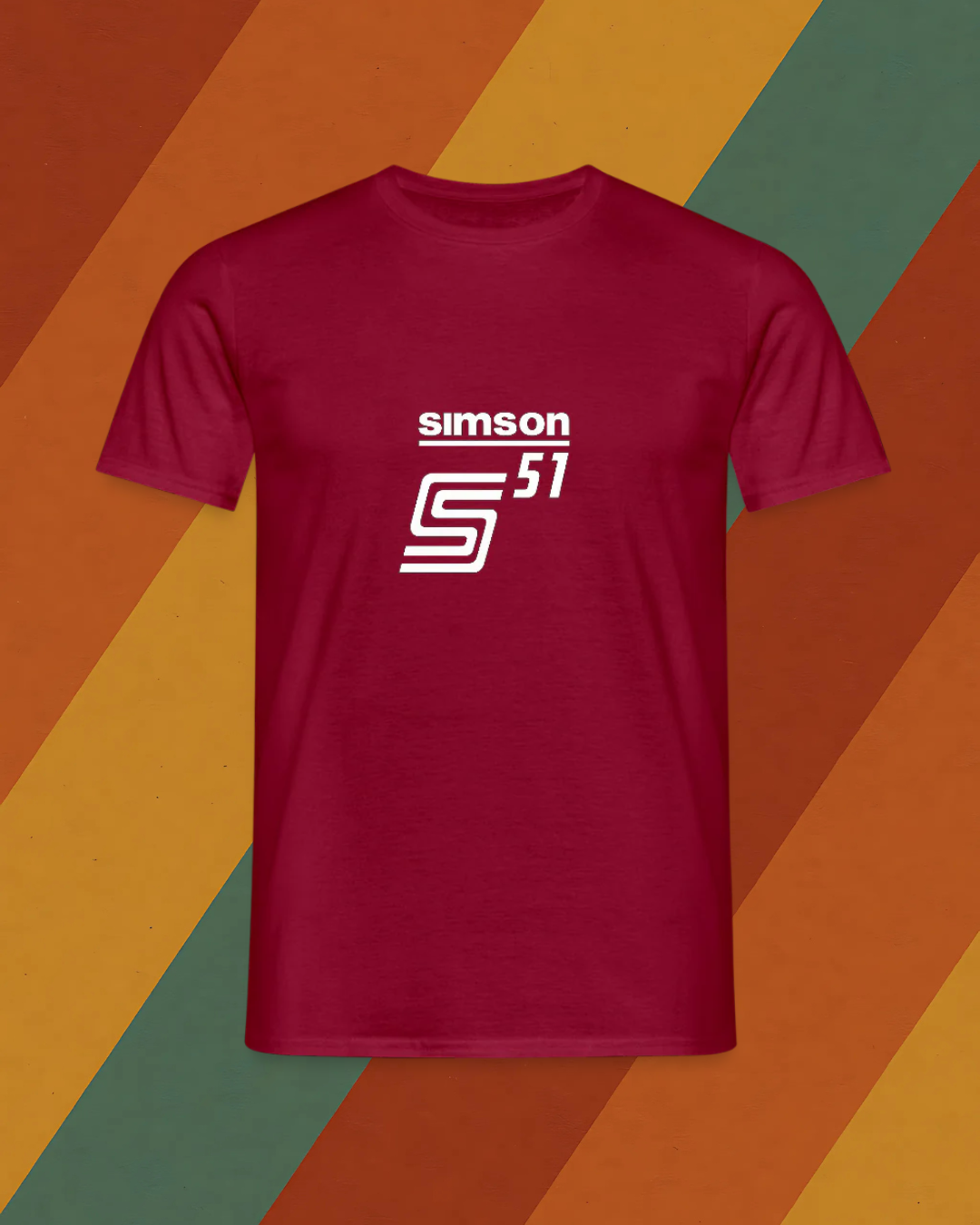 Simson S51 Herren T-Shirt mit DDR Kultmoped Logo