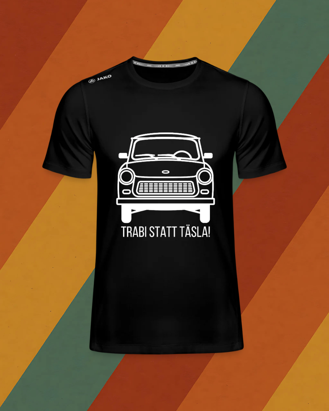 Trabi statt Tesla Laufshirt