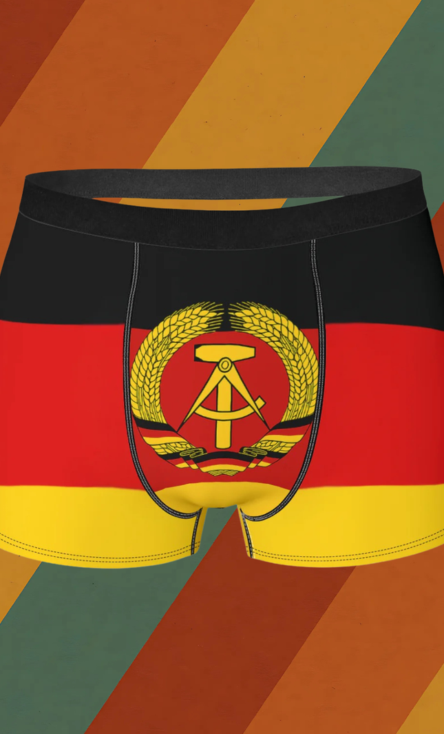 DDR Boxershorts – Mit nostalgischem Flaggen-Motiv