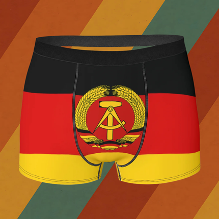 Lustiges Ostalgie Geschenk Boxershorts DDR Motiv für Männer