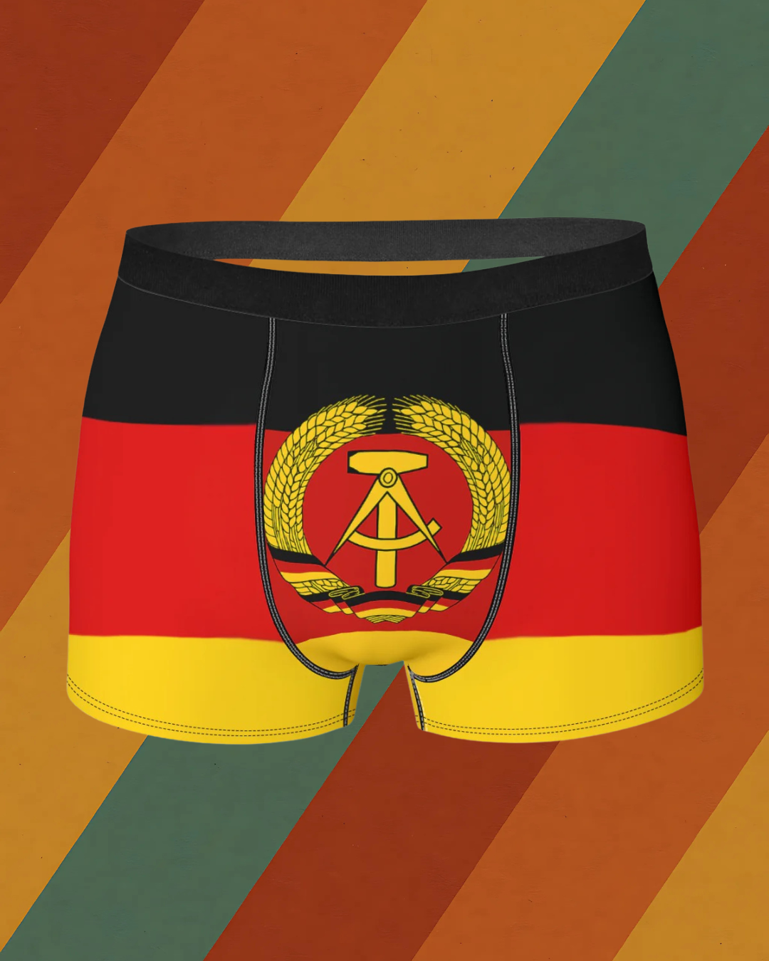 DDR Boxershorts – Mit nostalgischem Flaggen-Motiv