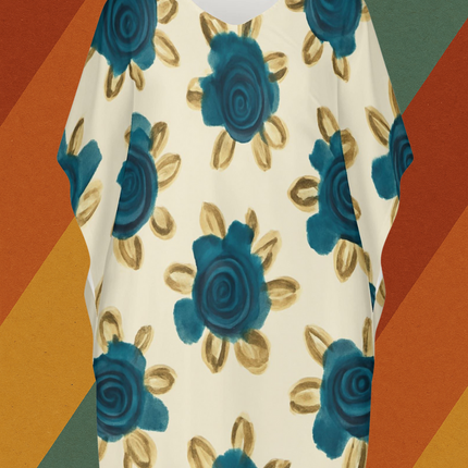 Kleid Blumenmuster Oma