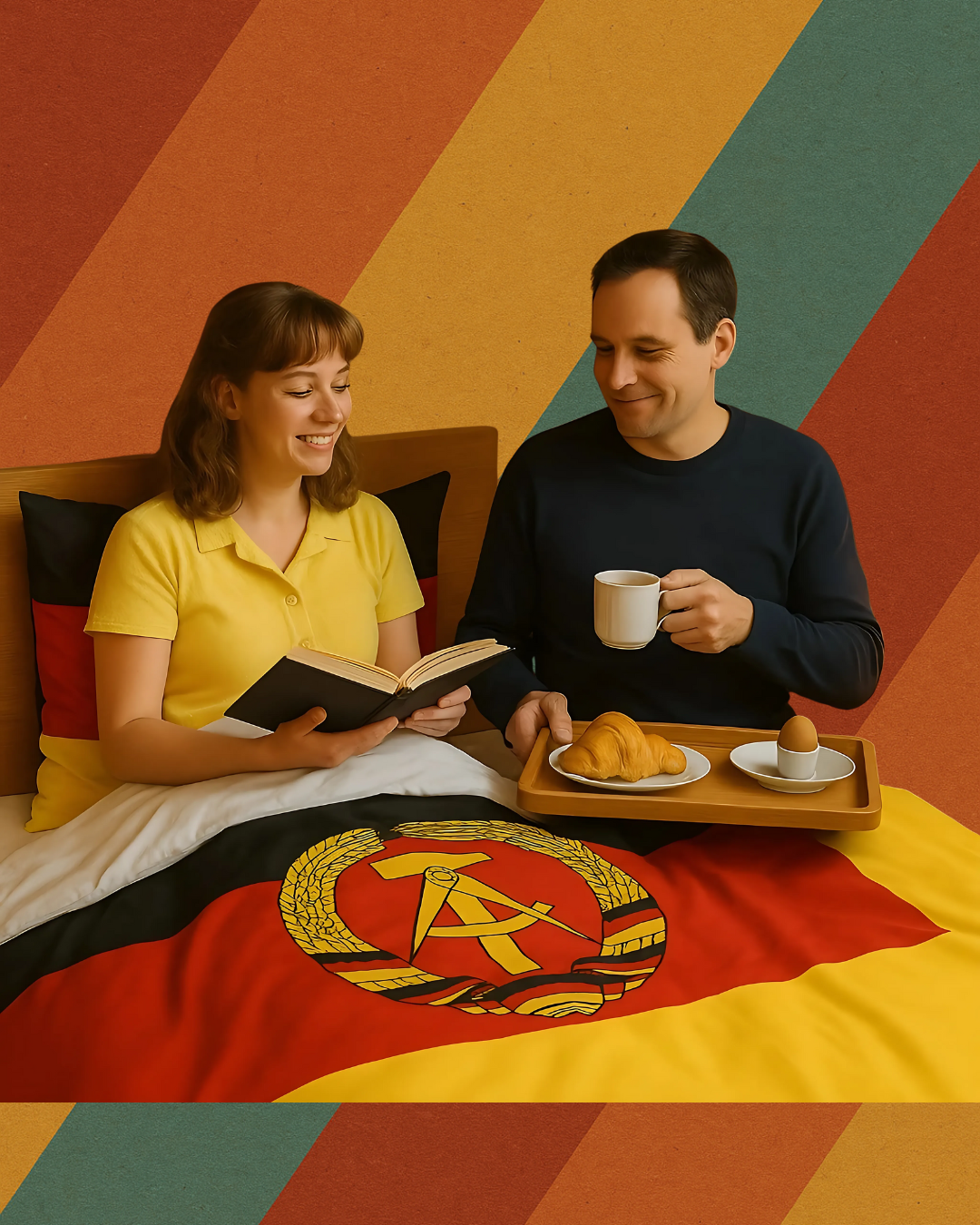 DDR Bettwäsche – Staatswappen-Design