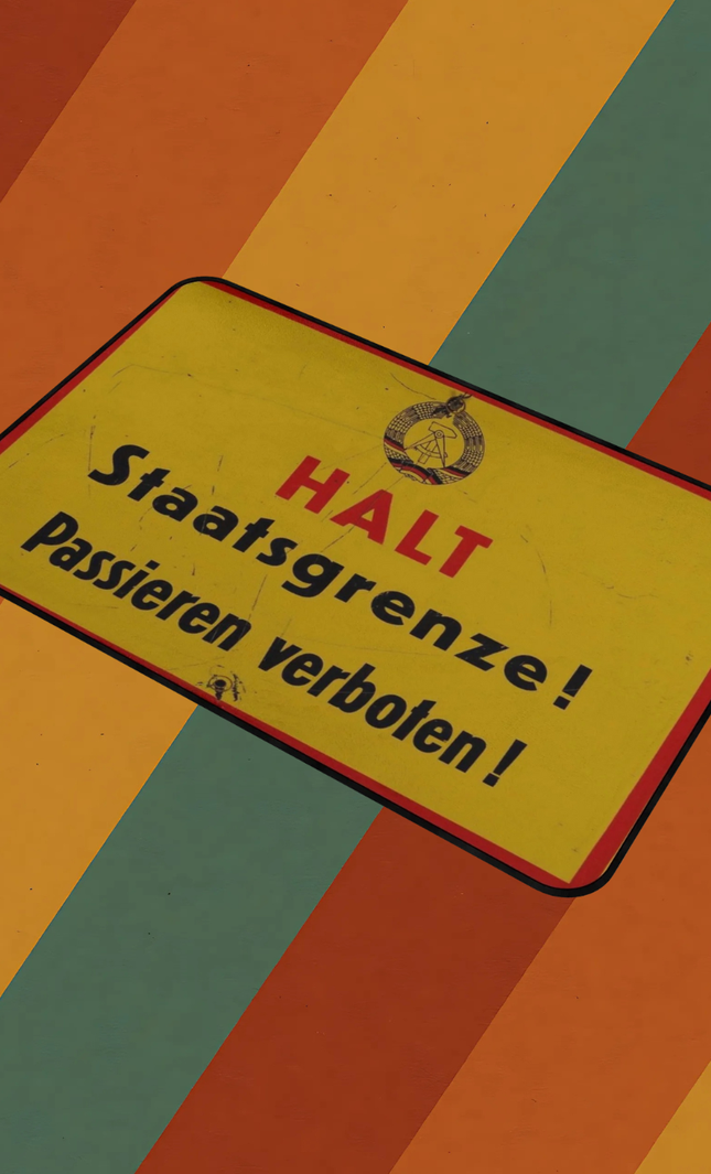 Fußmatte HALT Staatsgrenze