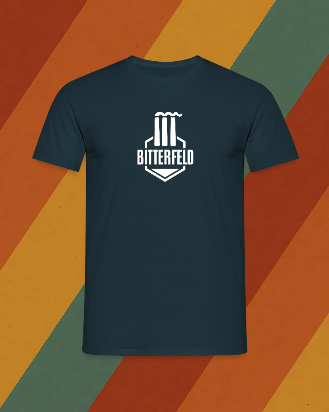 Bitterfeld Herren T-Shirt mit Industrie-Design im Retro DDR Stil