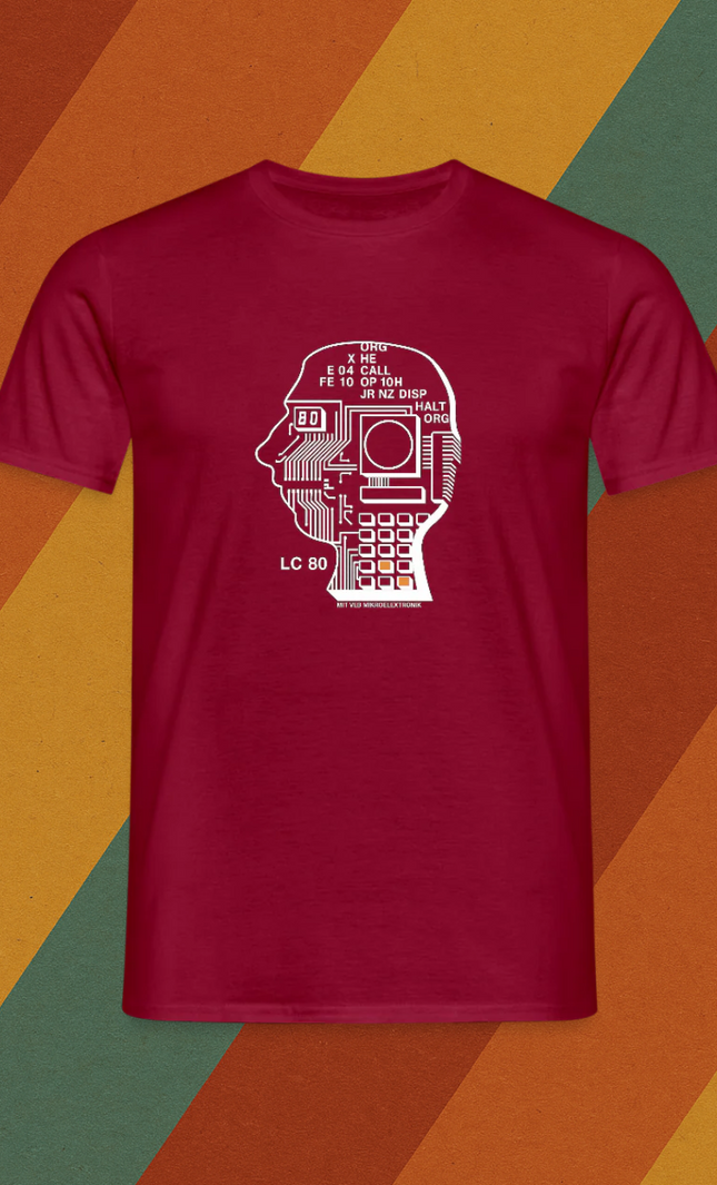 LC80 Herren T-Shirt – DDR Mikroelektronik trifft Retro Future Design
