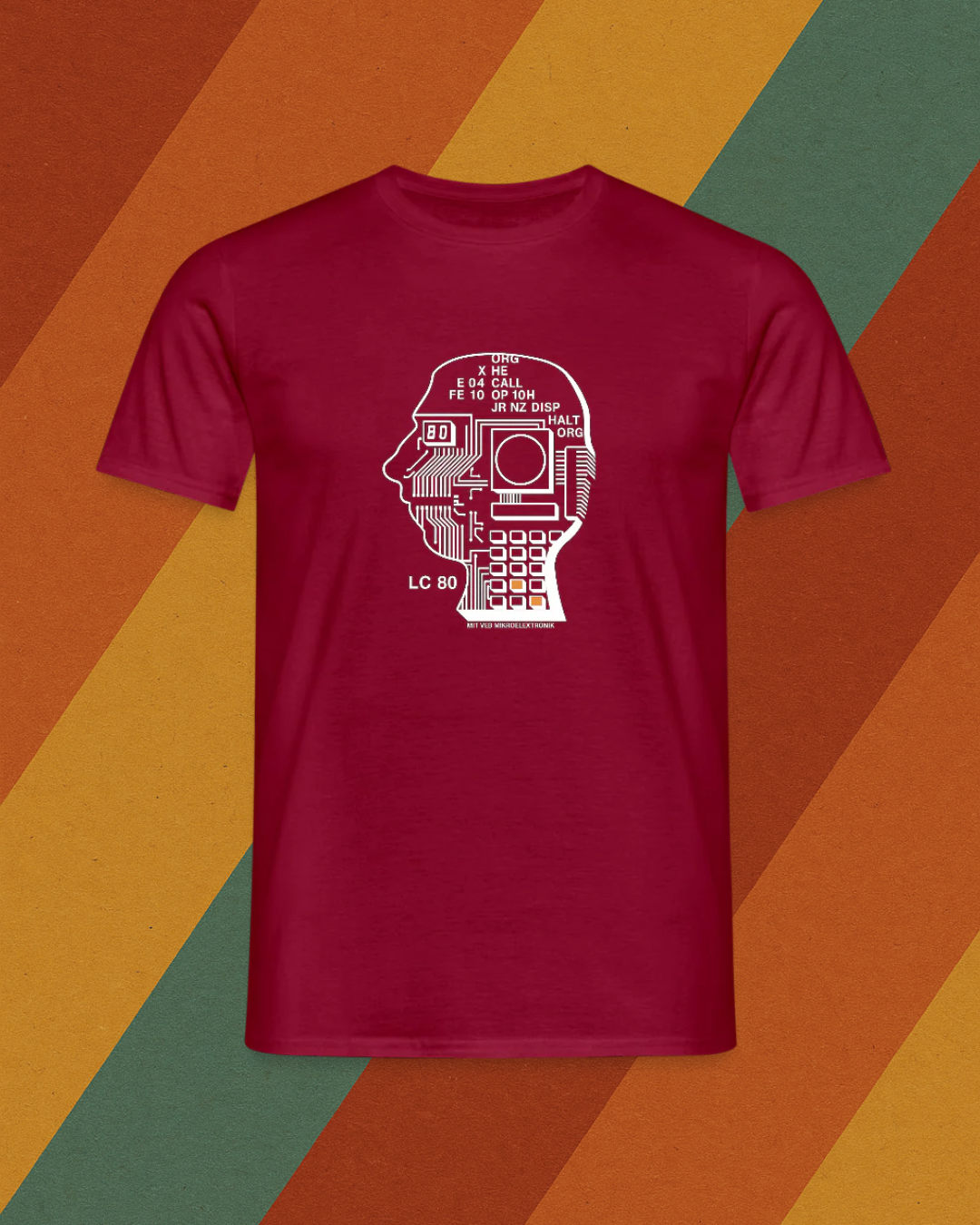 LC80 Herren T-Shirt – DDR Mikroelektronik trifft Retro Future Design