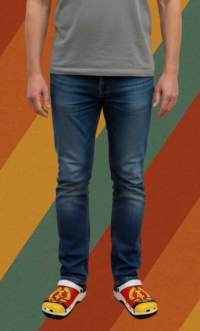 DDR Clogs mit Wappen – Bequem & Atmungsaktiv