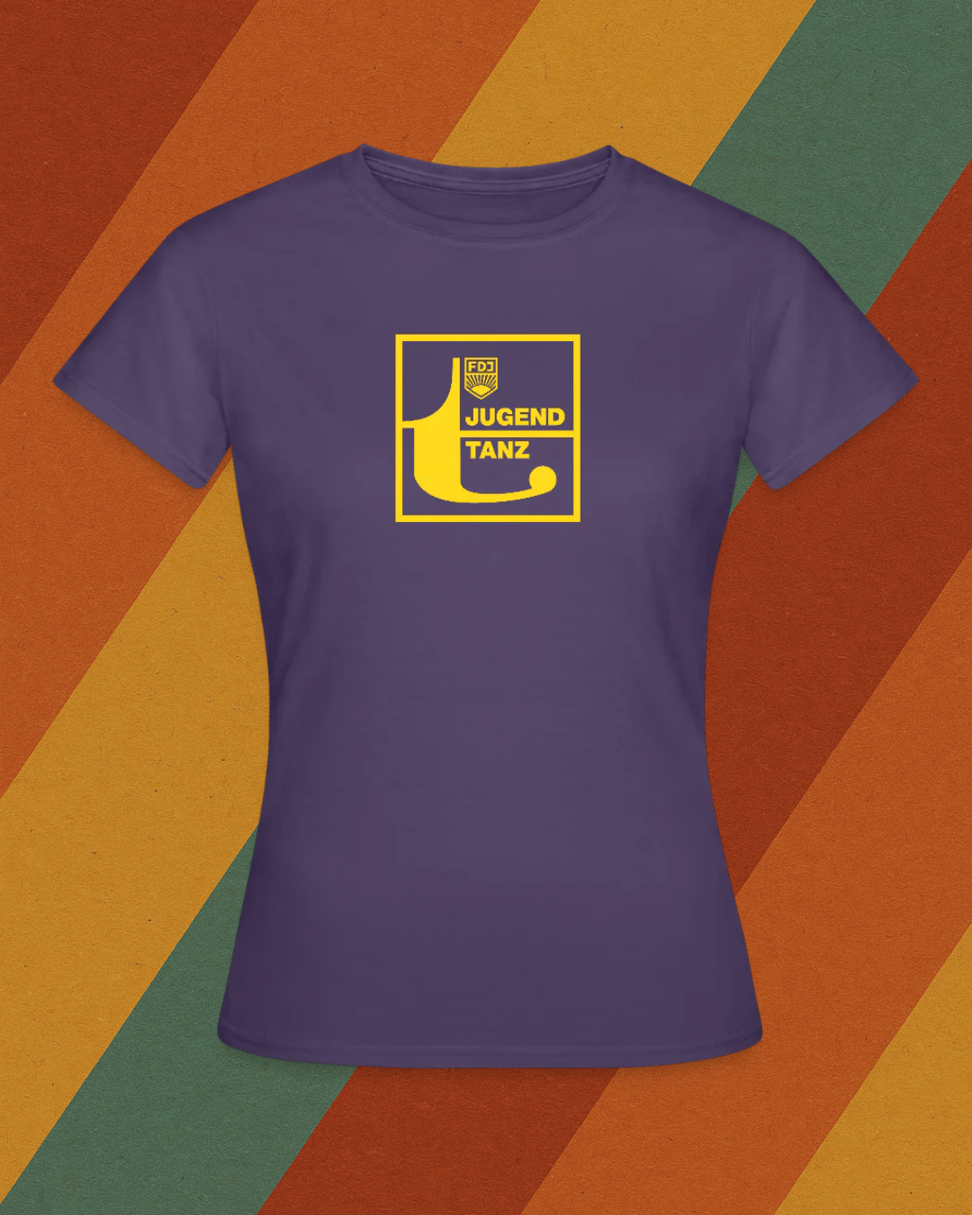 FDJ Jugendtanz Damen T-Shirt – Originaldesign aus der DDR-Tanzkultur