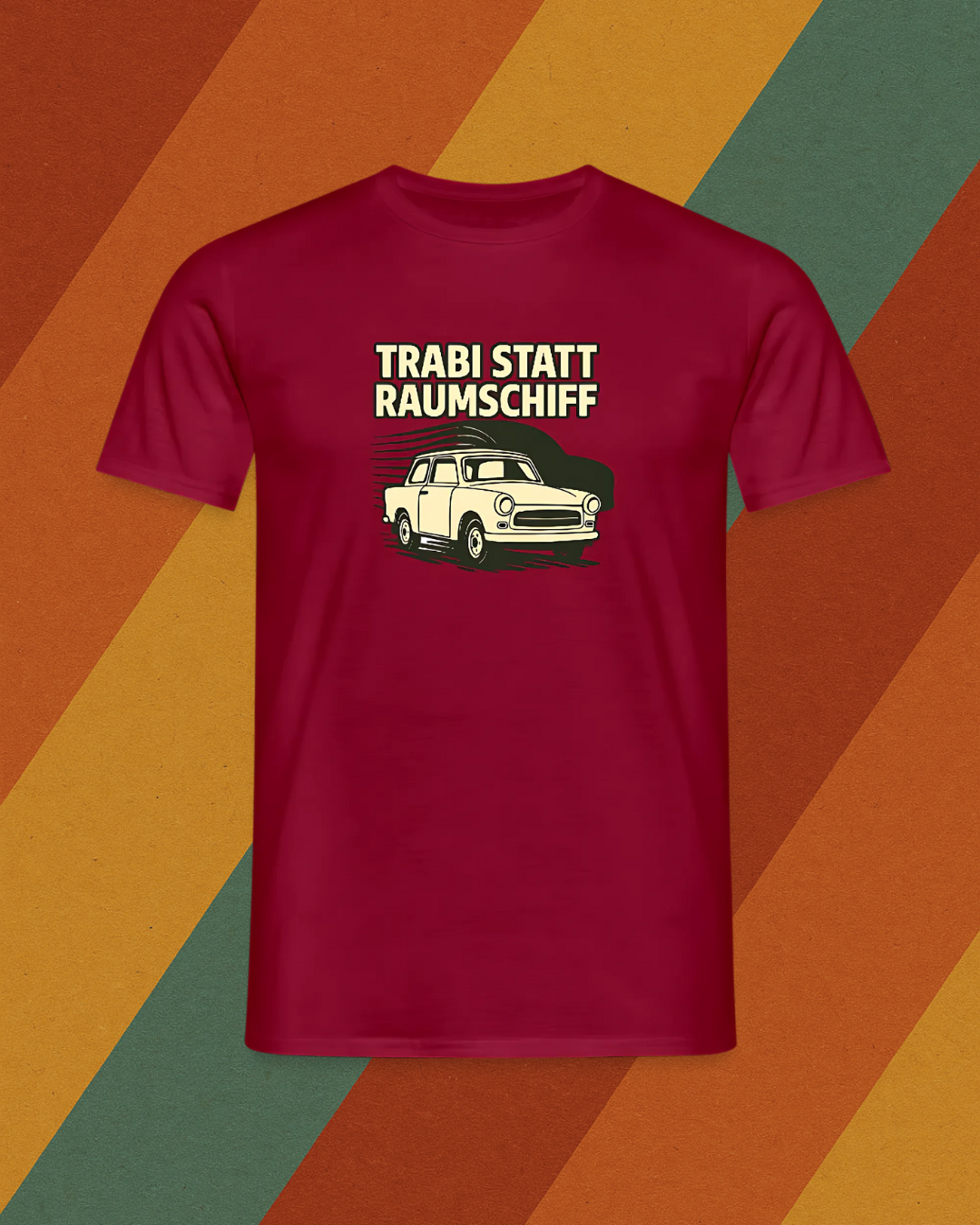 TRABI STATT RAUMSCHIFF T-Shirt DDR Kult