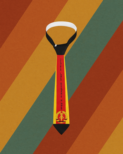 DDR Krawatte Vorwärts Immer