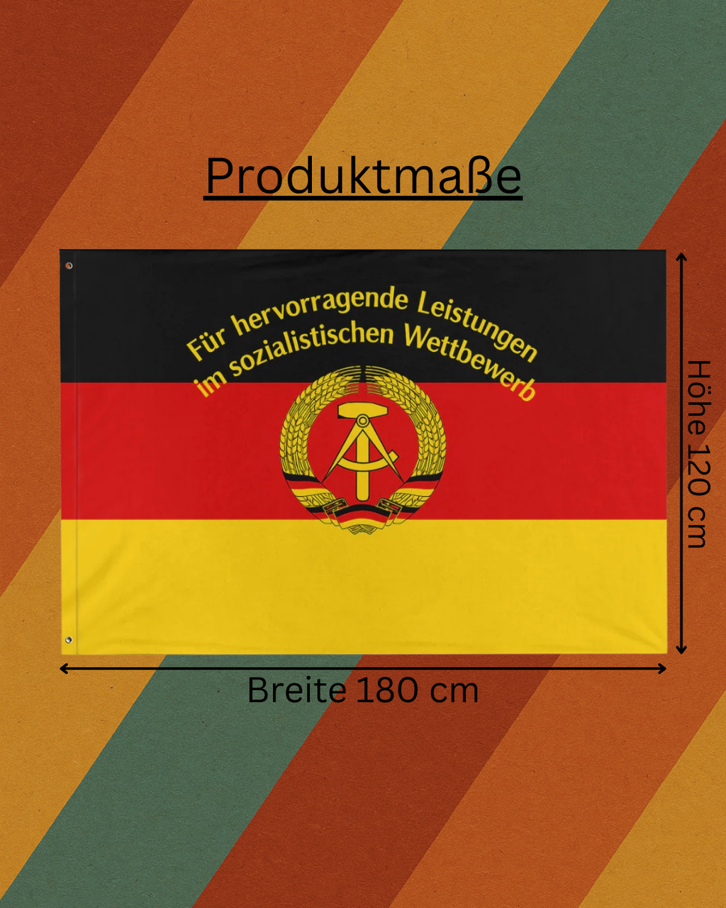 DDR Flagge Sozialistischer Wettbewerb