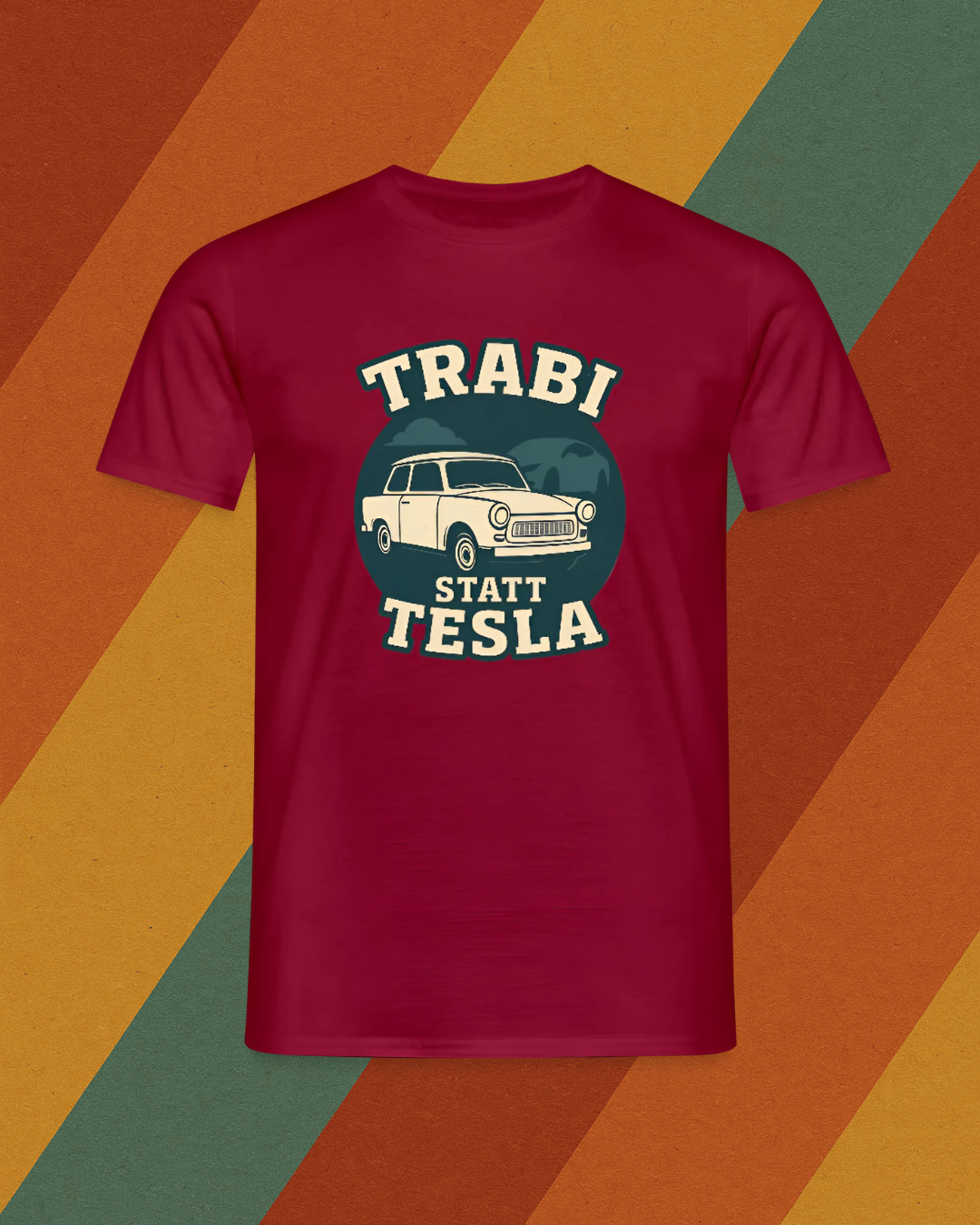 TRABI STATT TESLA T-Shirt DDR Kult