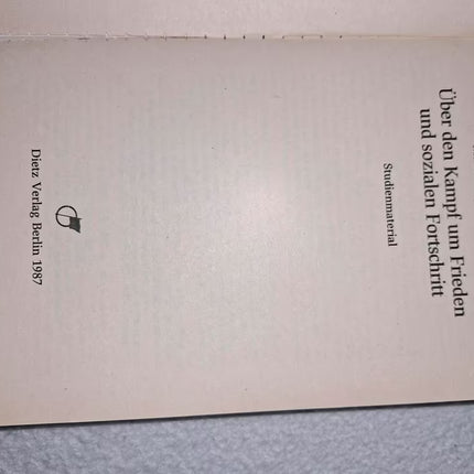 Marx · Engels · Lenin – Über den Kampf um Frieden und sozialen Fortschritt (Dietz Verlag Berlin, 1984)