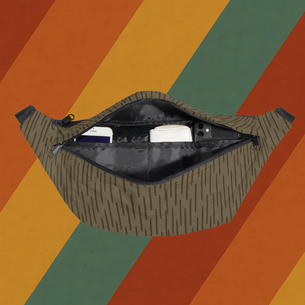 NVA Bauchtasche Reißverschluss Fächer Detail